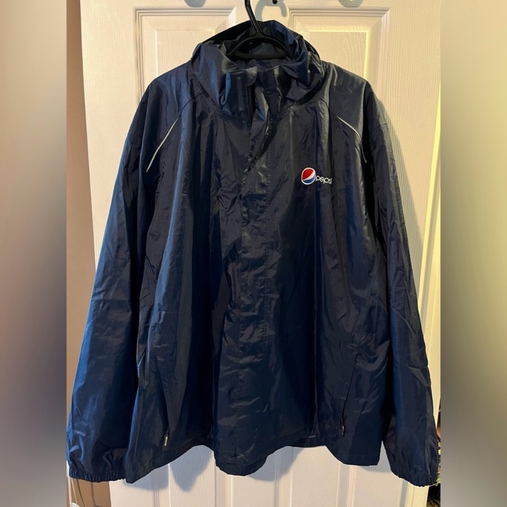 Vintage Pepsi Men's Rain Jacket - Size 3XL